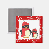 Kleine pinguïn meenemen voor een Walk Magneet (Voorkant / Achterkant)