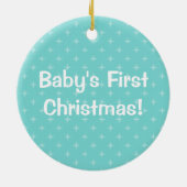 Kleine pinguïn met kerstmis met Santa Hat Keramisch Ornament (Achterkant)