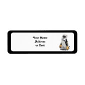 Kleine pinguïn met sleutelvistuig etiket (Voorkant)