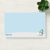 Kleine pinguïn met sneeuwballen zwaaien Post-it No Post-it® Notes (Kantoor)