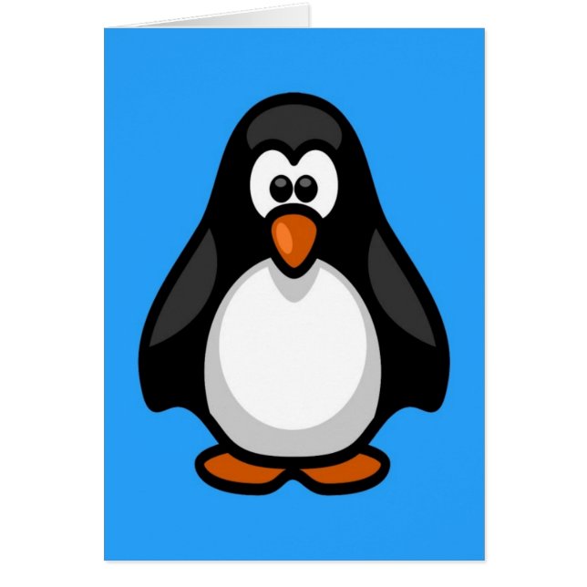 Kleine pinguïn met zwarte animatie (Voorkant)