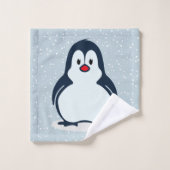 Kleine pinguïn Snowy Design Bath-handdoekset Bad Handdoek (Wasdoekje)