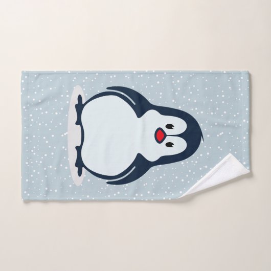 Kleine pinguïn Snowy Design Bath-handdoekset Bad Handdoek (Handdoek)