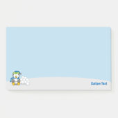 Kleine pinguïn zittend met sneeuwballen Post-it br Post-it® Notes (Voorkant)