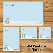 Kleine pinguïn zittend met sneeuwballen Post-it br Post-it® Notes