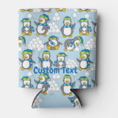 Kleine pinguïns achtergrond blikjeskoeler (Voorkant)