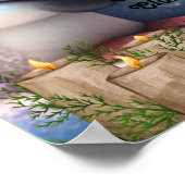 Kleine pinguïns lezen boek Speciaal Kunst Poster (Hoek)