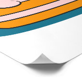 KLEINE PINKKITTEN KUNNEN IN EEN BROEIENDE BOWL WOR POSTER (Hoek)