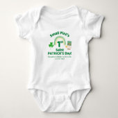 Kleine Pint's eerste St. Patrick's Day Funny Romper (Voorkant)