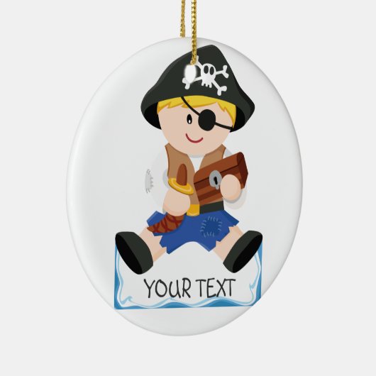 Kleine piraat keramisch ornament (Rechts)