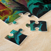 Kleine piraat met schatkaart en kist legpuzzel (Zijkant)