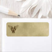 Kleine Plain Gargoyle Apothecary Label (Insitu)