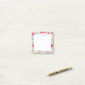 Kleine plaknotitie bloemige Post-It-notities Post-it® Notes (Op bureau)