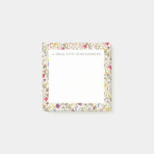 Kleine plaknotitie wilde bloem aquarel bloem post-it® notes (Voorkant)