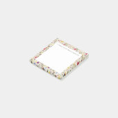 Kleine plaknotitie wilde bloem aquarel bloem post-it® notes (Schuin)