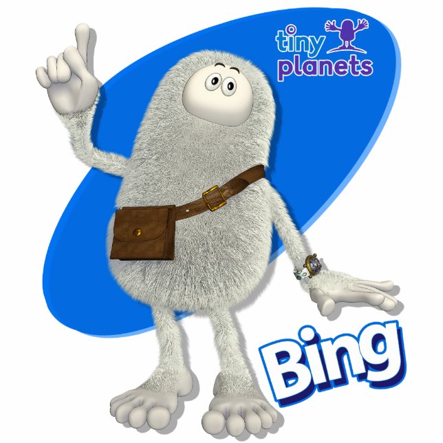 Kleine planeten Bing - A-ha! Staand Fotobeeldje (Voorkant)