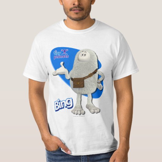 Kleine planeten bing, zo? t-shirt (Voorkant)