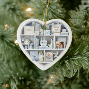 Kleine Plankjes Persoonlijke Baby Jongen Eerste Ke Keramisch Ornament