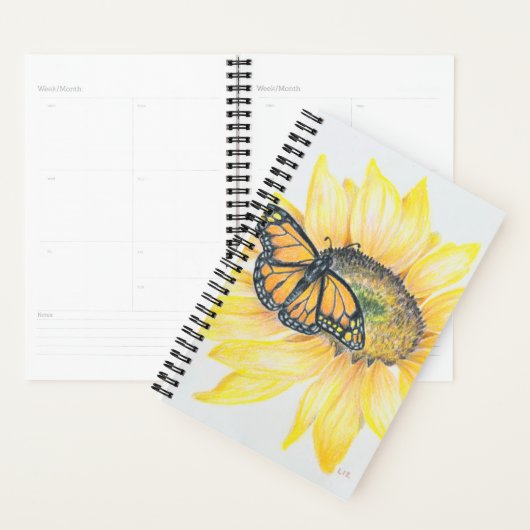 Kleine Planner Monarch & Zonnebloem (Display)