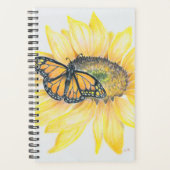 Kleine Planner Monarch & Zonnebloem (Voorkant)