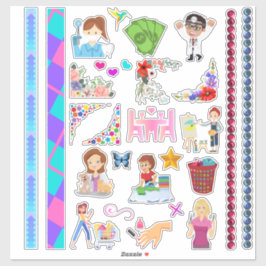  Kleine Planners Verscheidenheid Stickers & Washi