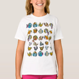 Kleine Planten In Potten & Vogels T-shirt