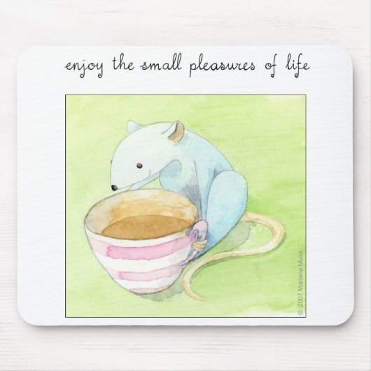 Kleine Pleasures Mousepad Muismat (Voorkant)