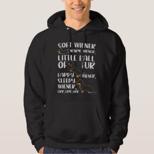 Kleine pleister met zachte Warm Warm Dog voor dach Hoodie