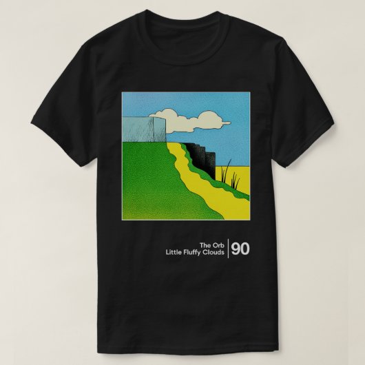 Kleine pluizige wolken Minimal Grafisch Kunstwerko T-shirt (Design voorkant)