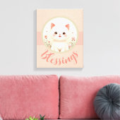 Kleine poes kitten nursery canvas afdruk (Insitu (Woonkamer))