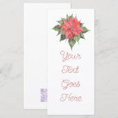 Kleine Poinsettia Menu (Voorkant / Achterkant)