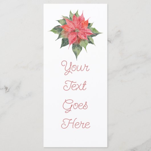 Kleine Poinsettia Menu (Voorkant)