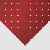 Kleine poka-puntjes op donkerdonkerrood plakpapier tissuepapier (Detail)