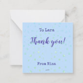 Kleine Polaire Beer die zijn hoofd op de sneeuw ze Notitiekaartje (Achterkant)