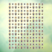 Kleine politie-badges raamsticker (Vel 3)