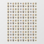 Kleine politie-badges raamsticker (Vel)