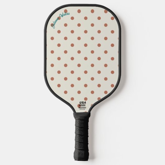 Kleine Polka Dots Pickleball Paddle Sjabloon (Achterkant)