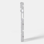 Kleine polka harten in grijze tinten Case-Mate iPhone case (Achterkant / Links)