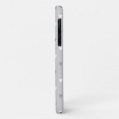 Kleine polka harten in tinten grijs Case-Mate iPhone case (Achterkant/links)