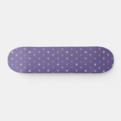 Kleine polka harten op Ultra Violet Paars Persoonlijk Skateboard (Horizontaal)