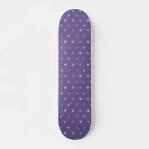 Kleine polka harten op Ultra Violet Paars Persoonlijk Skateboard