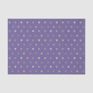 Kleine polka harten op Ultra Violet Paars Tissuepapier