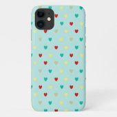 Kleine polka harten op zeebrasem groen Case-Mate iPhone case (Achterkant)