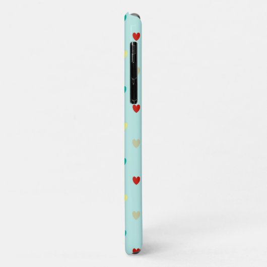 Kleine polka harten op zeebrasem groen Case-Mate iPhone case (Achterkant/links)