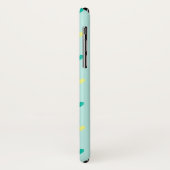 Kleine polka harten op zeebrasem groen Case-Mate iPhone case (Achterkant/links)