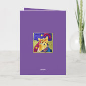 Kleine pom Puppy Quilly als design Bedankkaart (Achterkant)