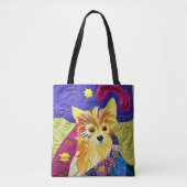 Kleine pom Puppy Quilly als design Tote Bag (Voorkant)