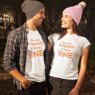 Kleine Pompoen 1e Verjaardag T-shirt