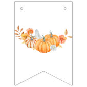 Kleine Pompoen 1e Verjaardag Waterverf Herfst Herf Vlaggetjes (Eerste vlag)