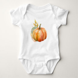 Kleine pompoen baby bodysuit is schattig